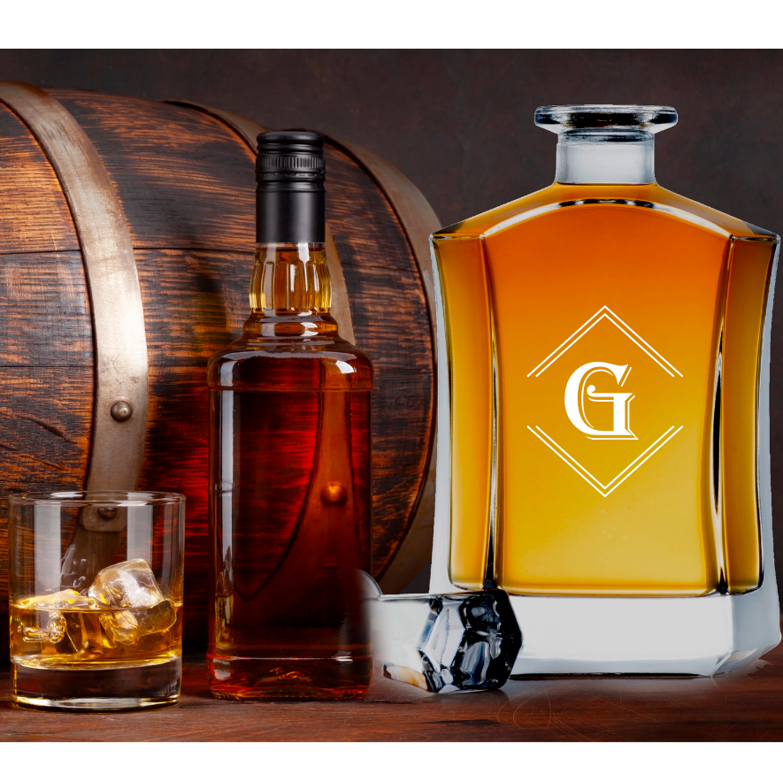 Personalized Initial Decanter