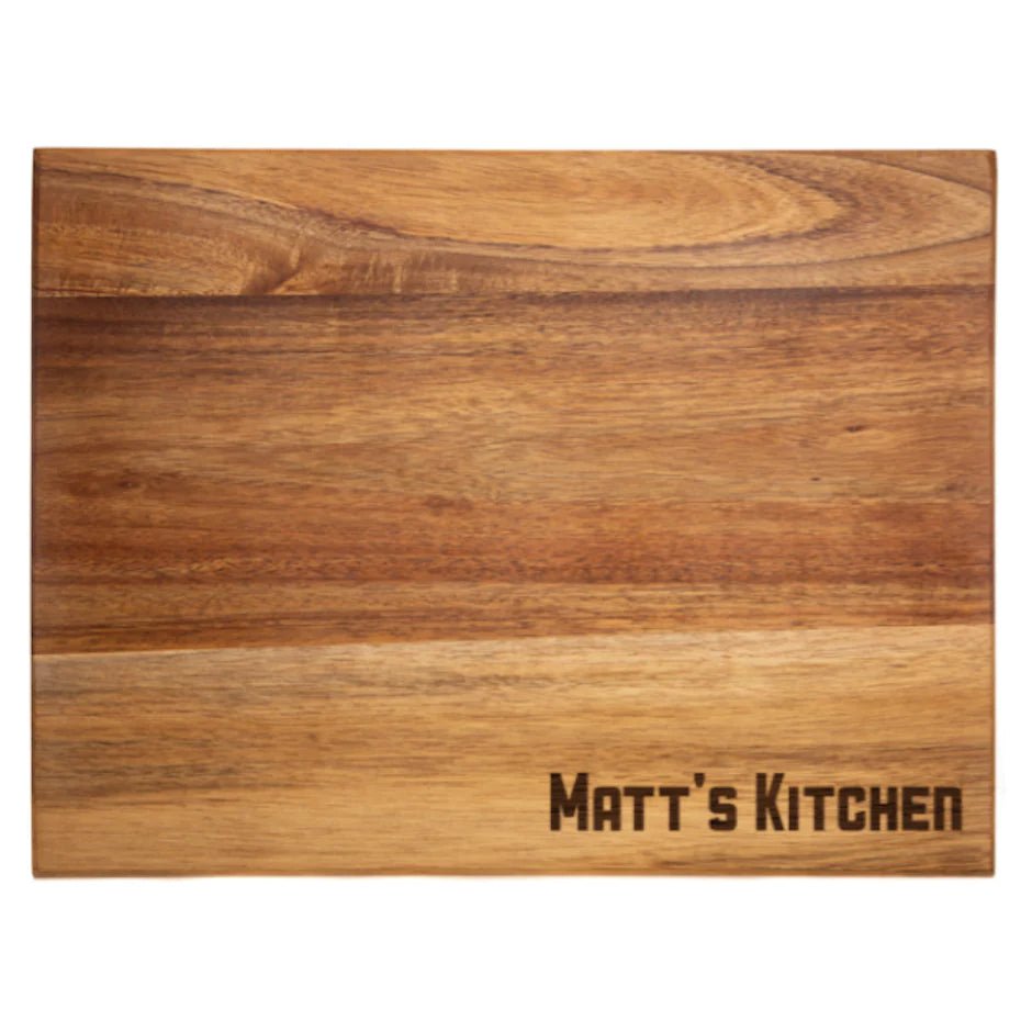 Unique Personalized Hell's Kitchen Chopping Block Customized Cutting Board Gifts for Men by Groovy Guy
