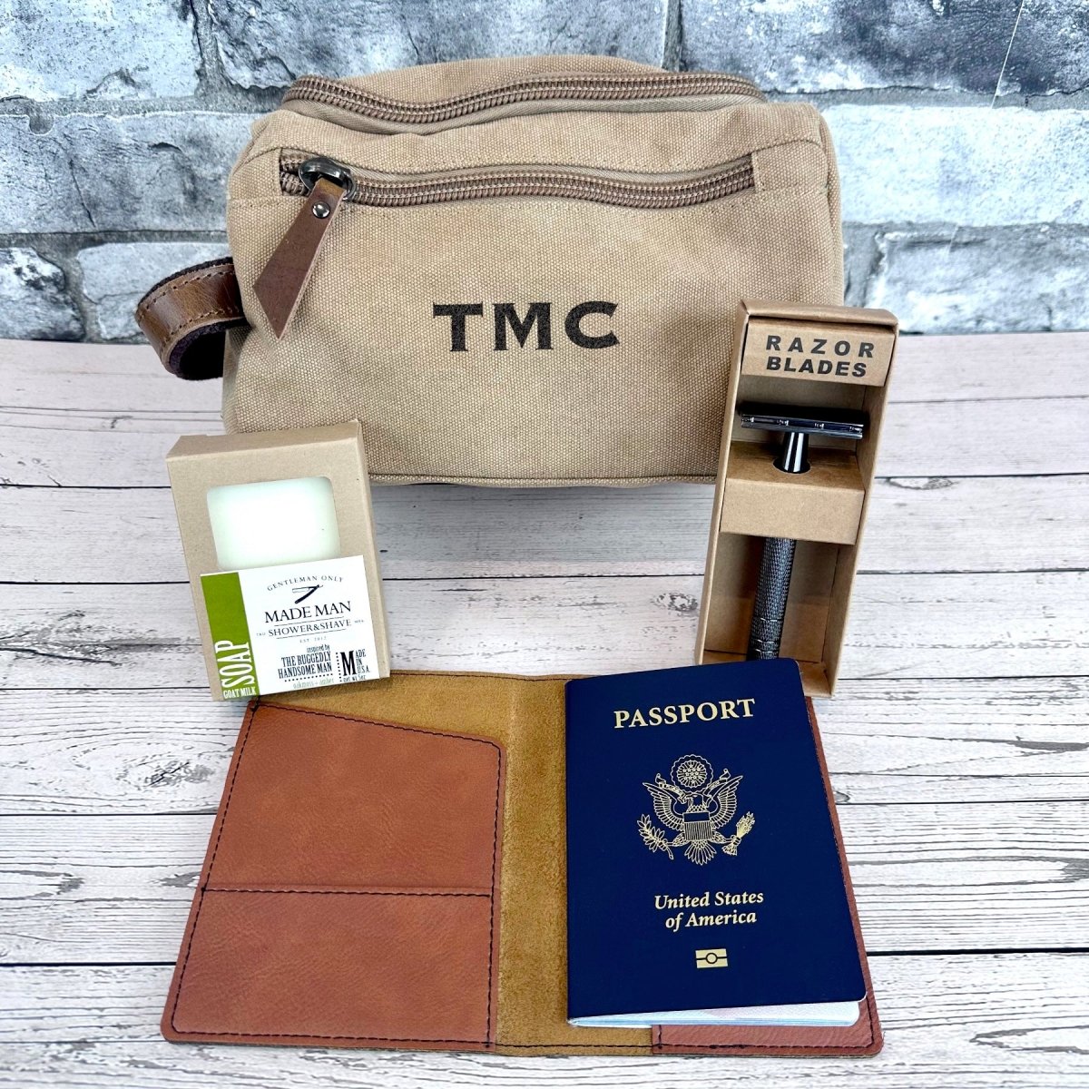 Unique Personalized First Class Set Customized Gifts for Men by Groovy Guy