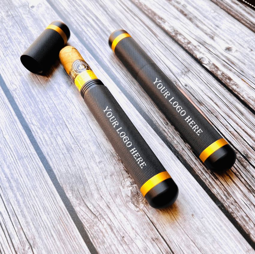 Unique Personalized Custom Stogie Stasher Customized Cigar Case Gifts for Men by Groovy Guy
