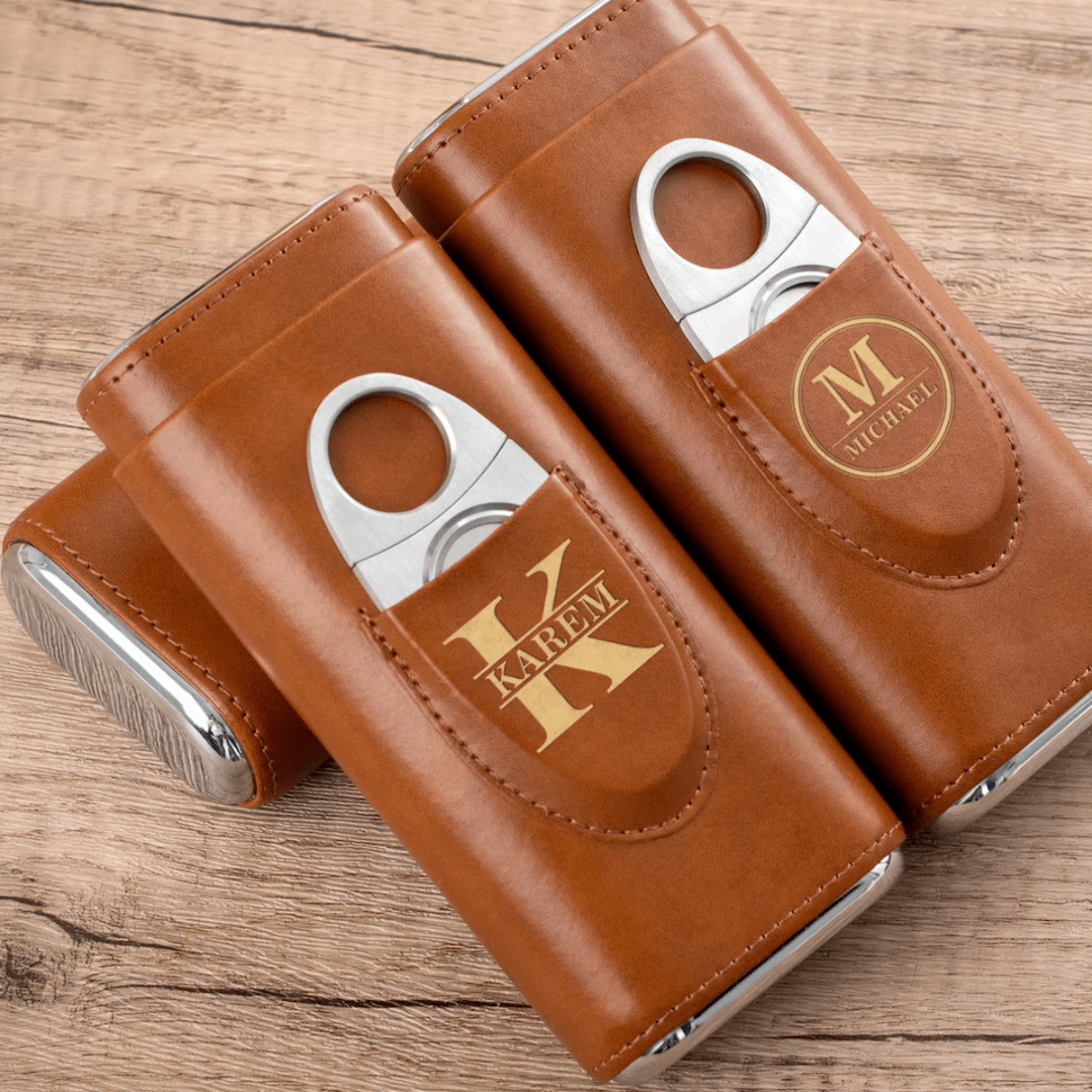 Unique Personalized Stogie Set Customized Gifts for Men by Groovy Guy