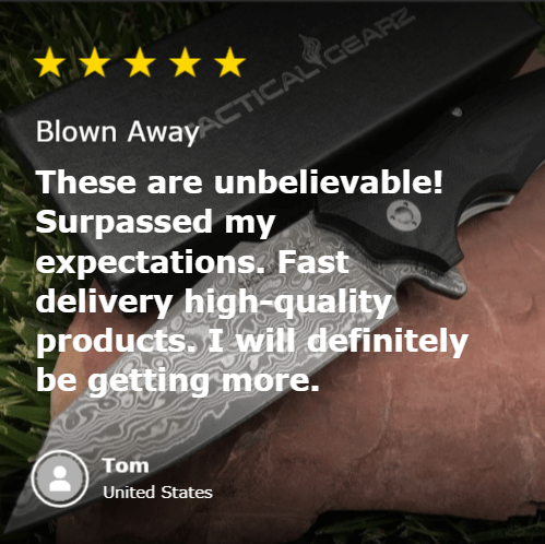 Unique Personalized Damascus Defender Customized Knives Gifts for Men by Groovy Guy