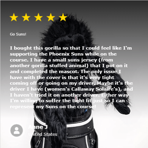 Unique Personalized Harambe Golf Headcover Customized Golf Head Covers Gifts for Men by Groovy Guy