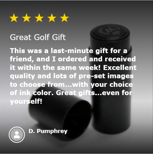 Unique Personalized Custom Logo Golf Ball Stamp Customized Gifts for Men by Groovy Guy