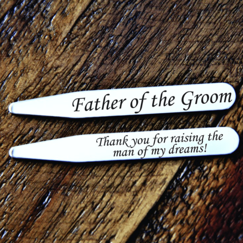 Unique Personalized Personalized Collar Stays Customized Wearables Gifts for Men by Groovy Guy