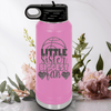 Light Purple Basketball Water Bottle With Sisters Sideline Support Design