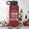 Maroon Basketball Water Bottle With Sisters Sideline Support Design