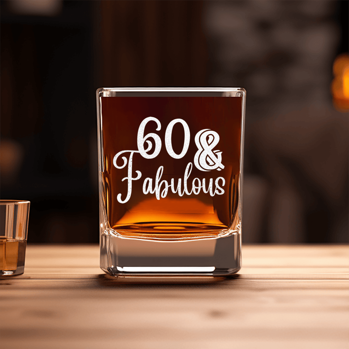 Sixty And Fabullous Square Shotglass