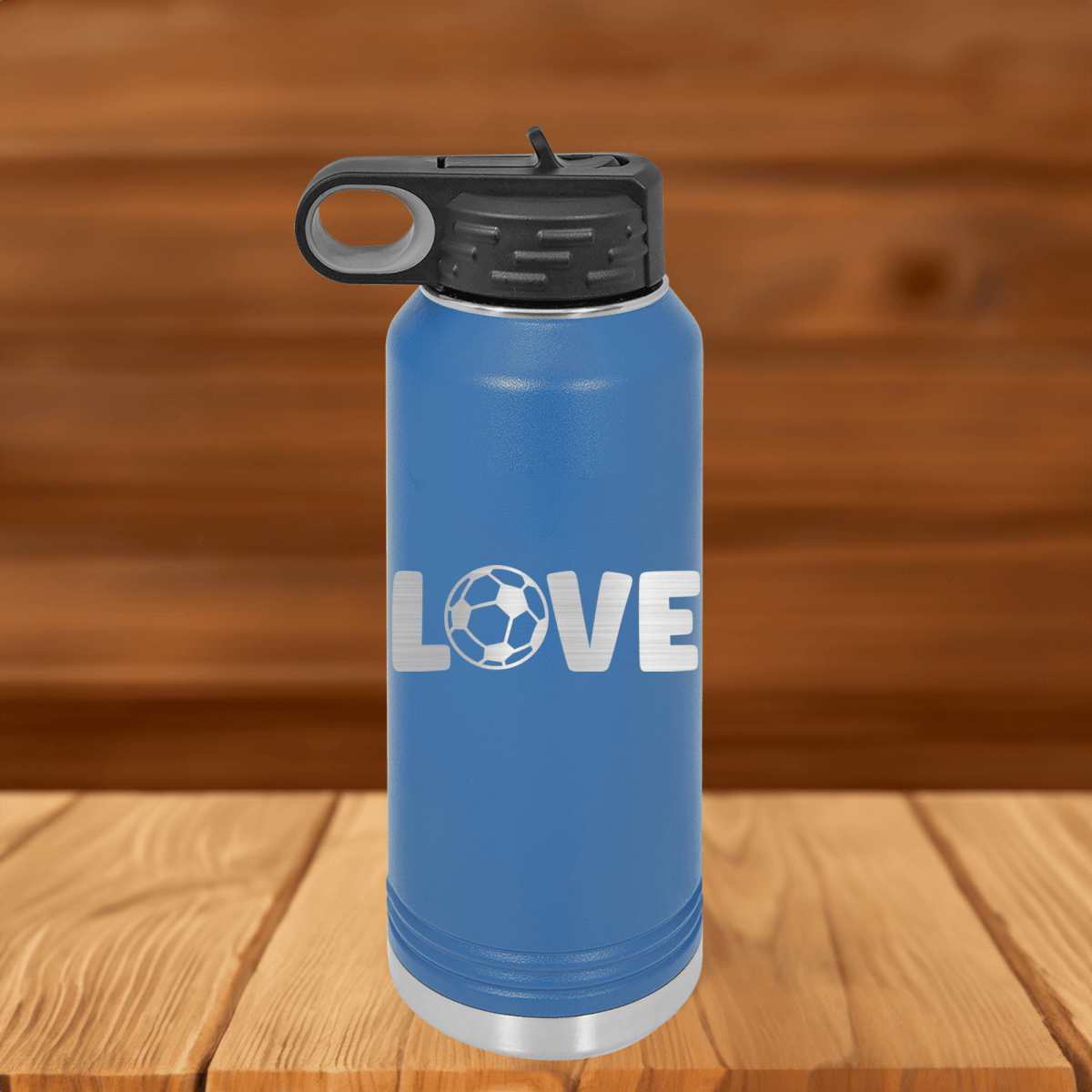 Unique Personalized Pure Passion for the Pitch 32 Oz Water Bottle Customized Soccer Water Bottles Gifts for Men by Groovy Guy