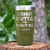 Military Green Hockey Tumbler With Straight Out The Penalty Box Design