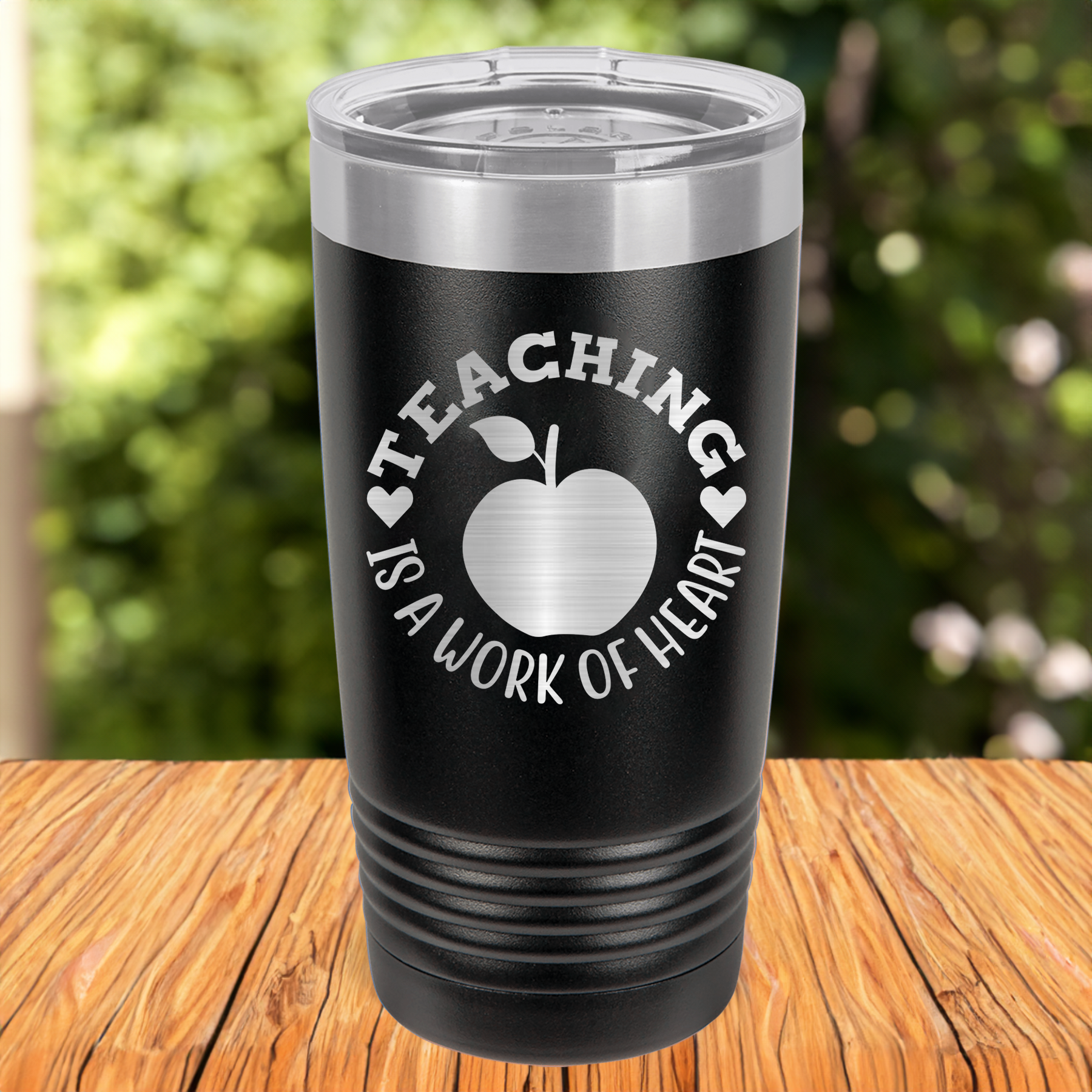 Funny Teaching Is Work Of Heart Ringed Tumbler
