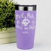 Light Purple Fishing Tumbler With The One That Got Away Design