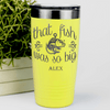 Yellow Fishing Tumbler With The One That Got Away Design