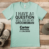 Mens Light Green T Shirt with The-Real-Proposal design