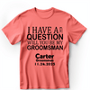 Mens Light Red T Shirt with The-Real-Proposal design