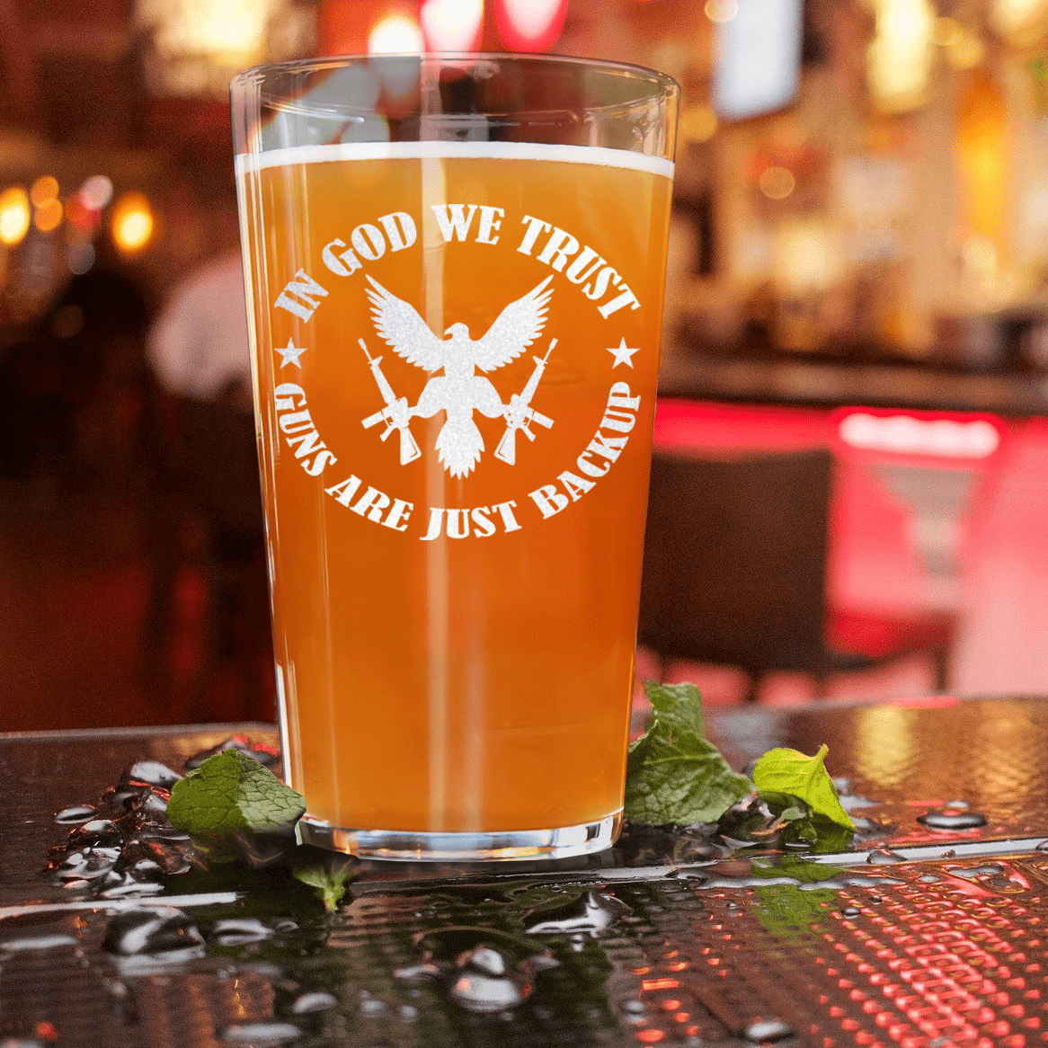 This Is My Backup Pint Glass