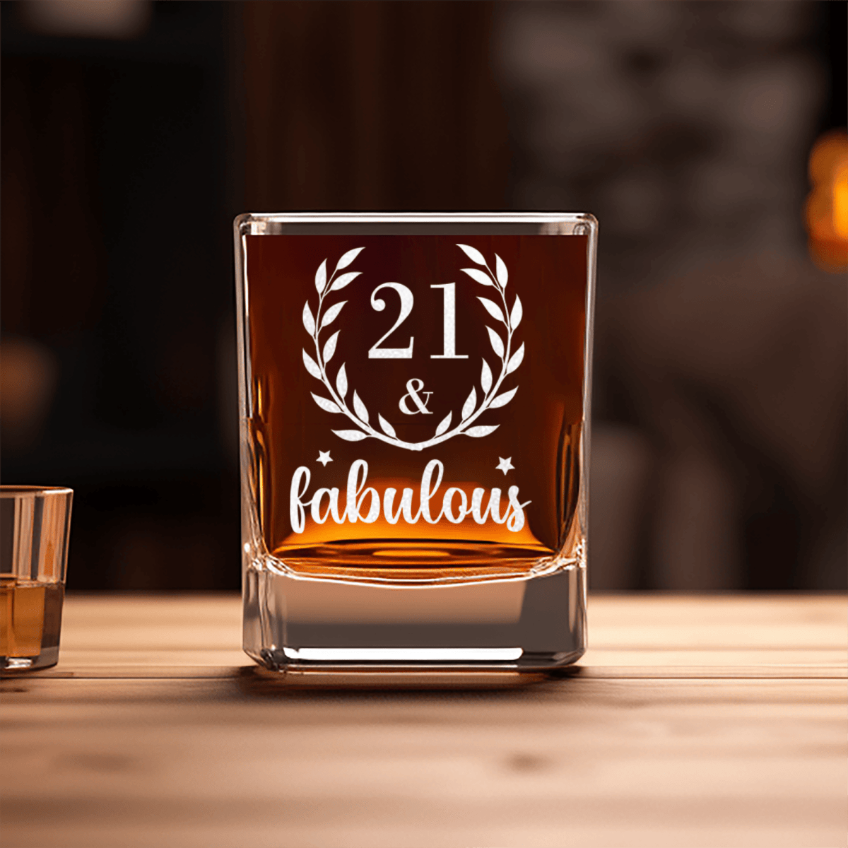 Twenty One And Fabulous Square Shotglass