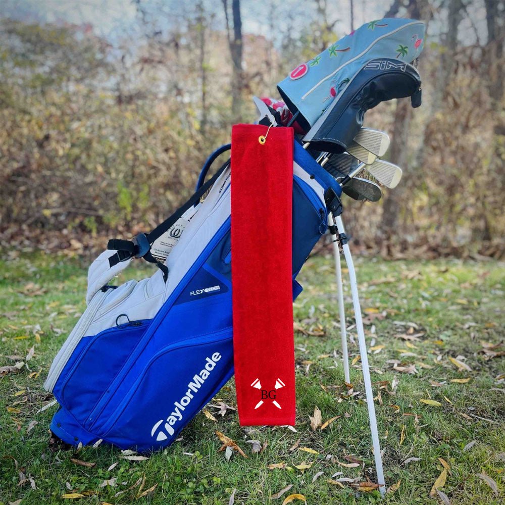 Unique Personalized Teed Up Golf Towel Customized Personalized Golf Towel Gifts for Men by Groovy Guy