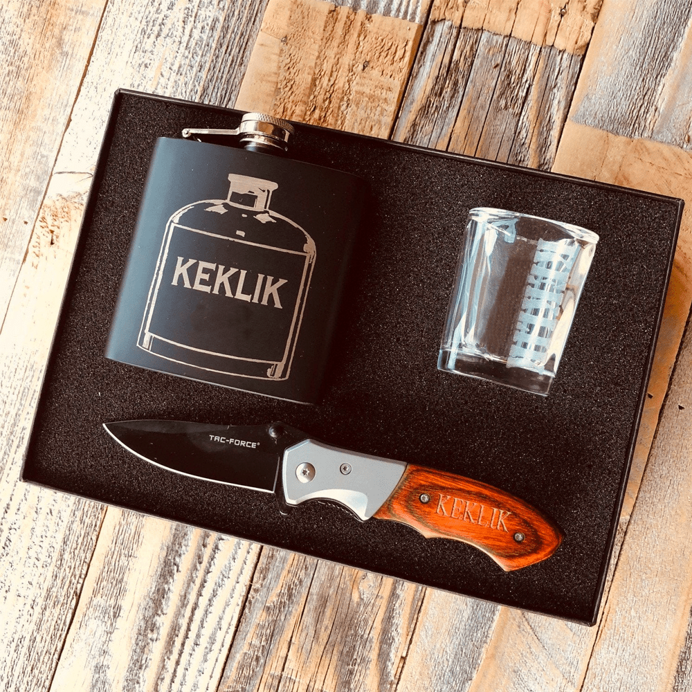 Unique Personalized Custom Men's Gift Set Customized Gift Sets Gifts for Men by Groovy Guy