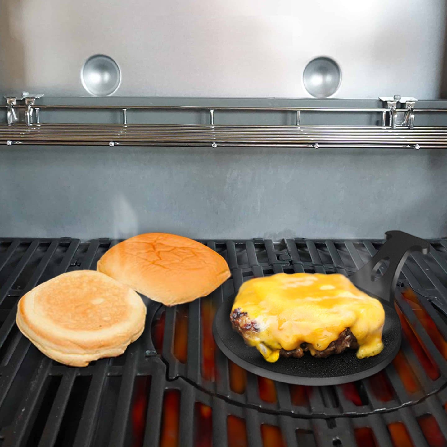 Unique Personalized Mini Plancha Griddle for Perfect Burgers Customized Grill Gifts for Men by Groovy Guy