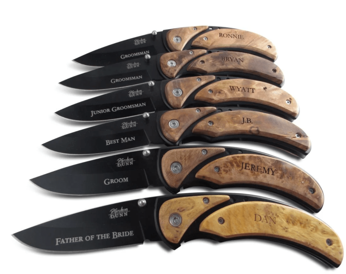 Unique Personalized Sentimental Custom Engraved Pocket Knife Customized Knife Gifts for Men by Groovy Guy