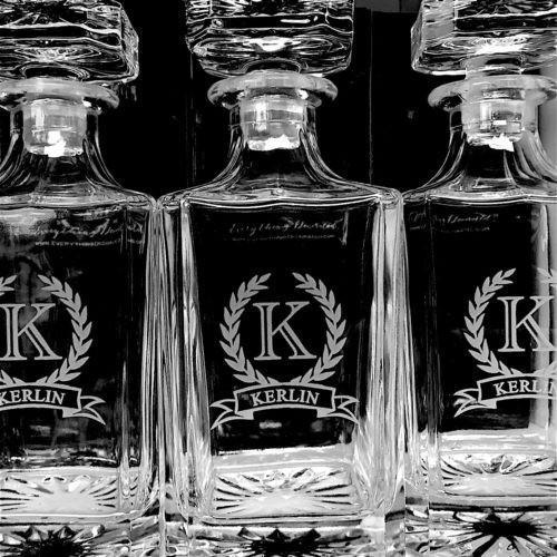 Engraved Glass Decanter
Personalized Last Name Decanter