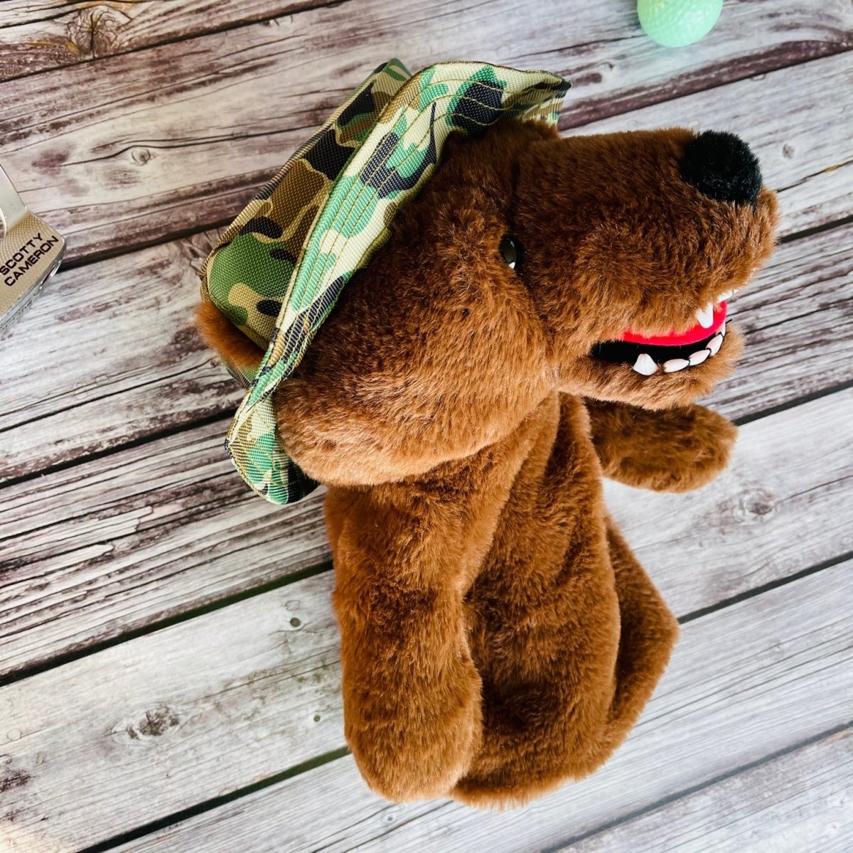 Unique Personalized Military Grizzly Customized Golf Head Covers Gifts for Men by Groovy Guy