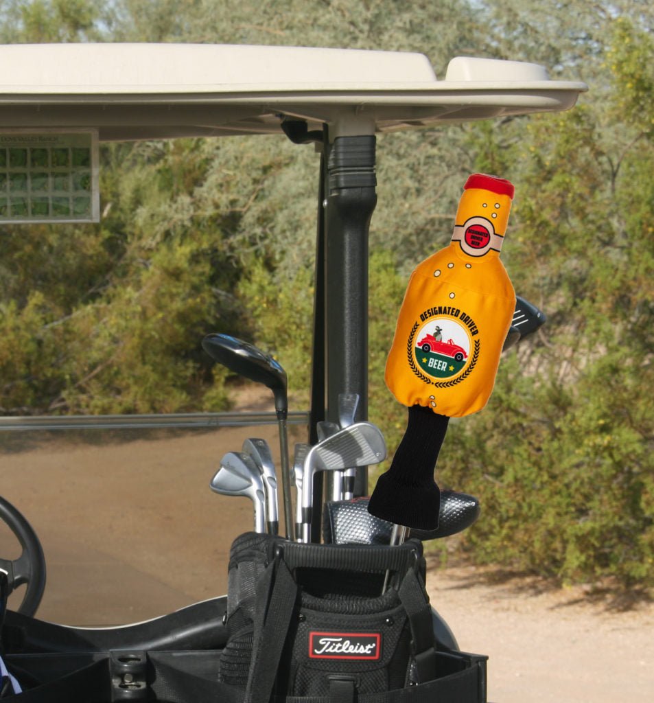 Unique Personalized Beer Bottle Headcover Customized Golf Head Covers Gifts for Men by Groovy Guy