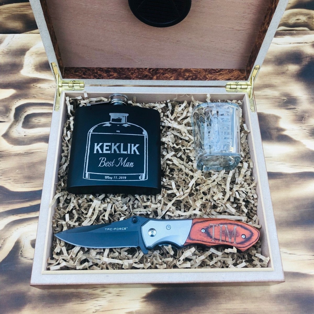 Unique Personalized Slice & Buzz Gift Set Customized Groomsmen Gifts Gifts for Men by Groovy Guy