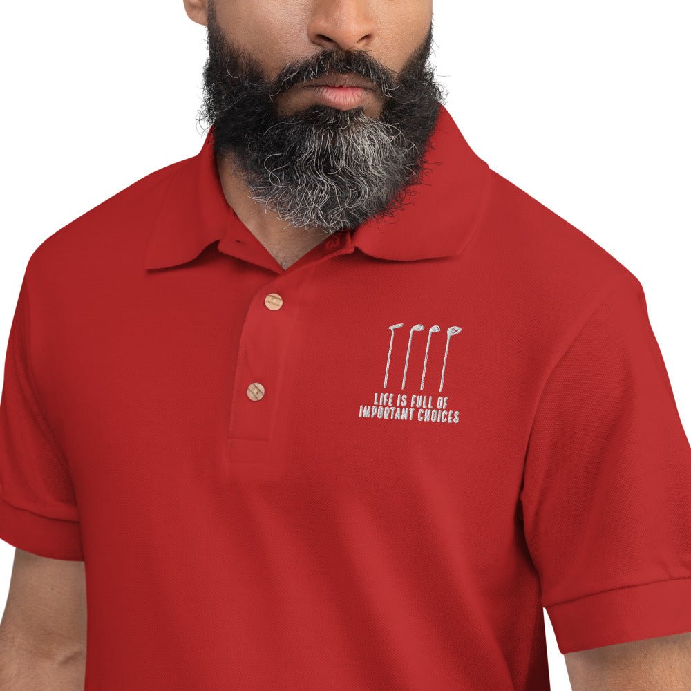Unique Personalized Golf Polo Shirt Customized Shirts Gifts for Men by Groovy Guy