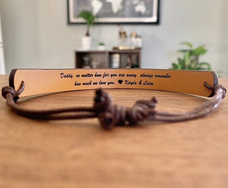 Unique Personalized Brace This Love Customized Bracelet Gifts for Men by Groovy Guy