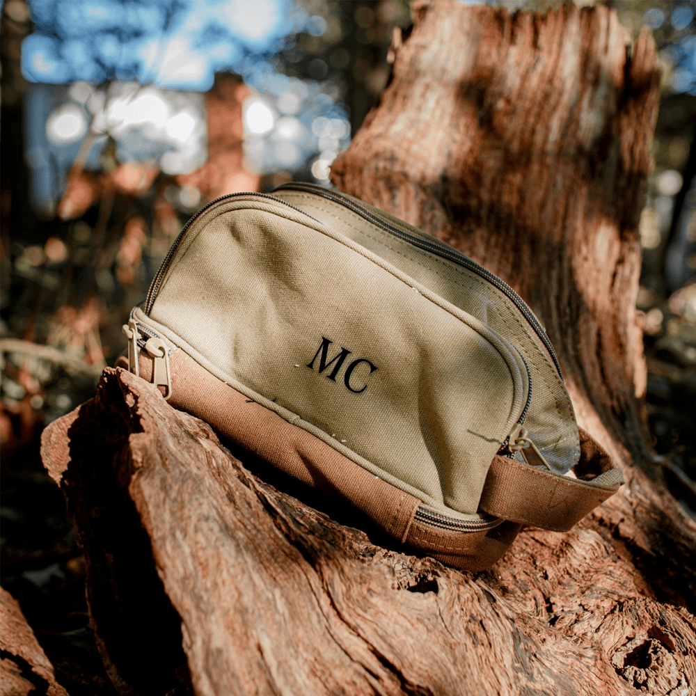 Unique Personalized Personalized Canvas Toiletry Bag Customized Toiletry Bag Gifts for Men by Groovy Guy