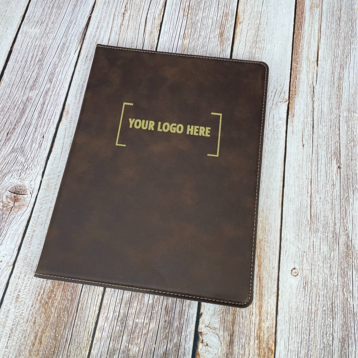 Unique Personalized Custom Logo Portfolio with Notepad Customized Gifts for Men by Groovy Guy