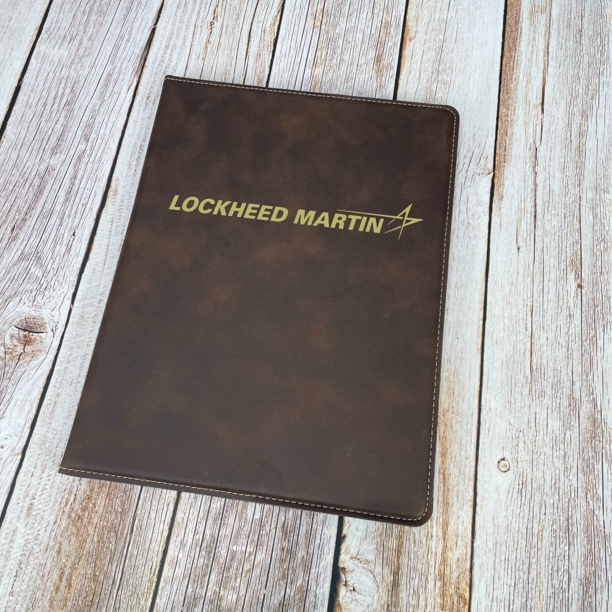Unique Personalized Custom Logo Portfolio with Notepad Customized Gifts for Men by Groovy Guy