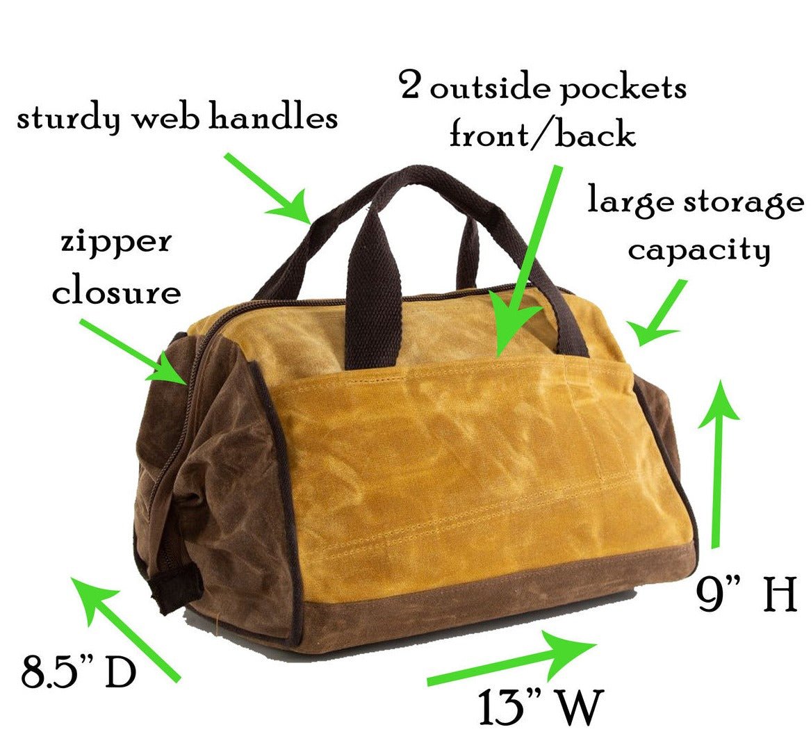 Unique Personalized Wax & Craft Custom Tool Bag Customized Gifts for Men by Groovy Guy