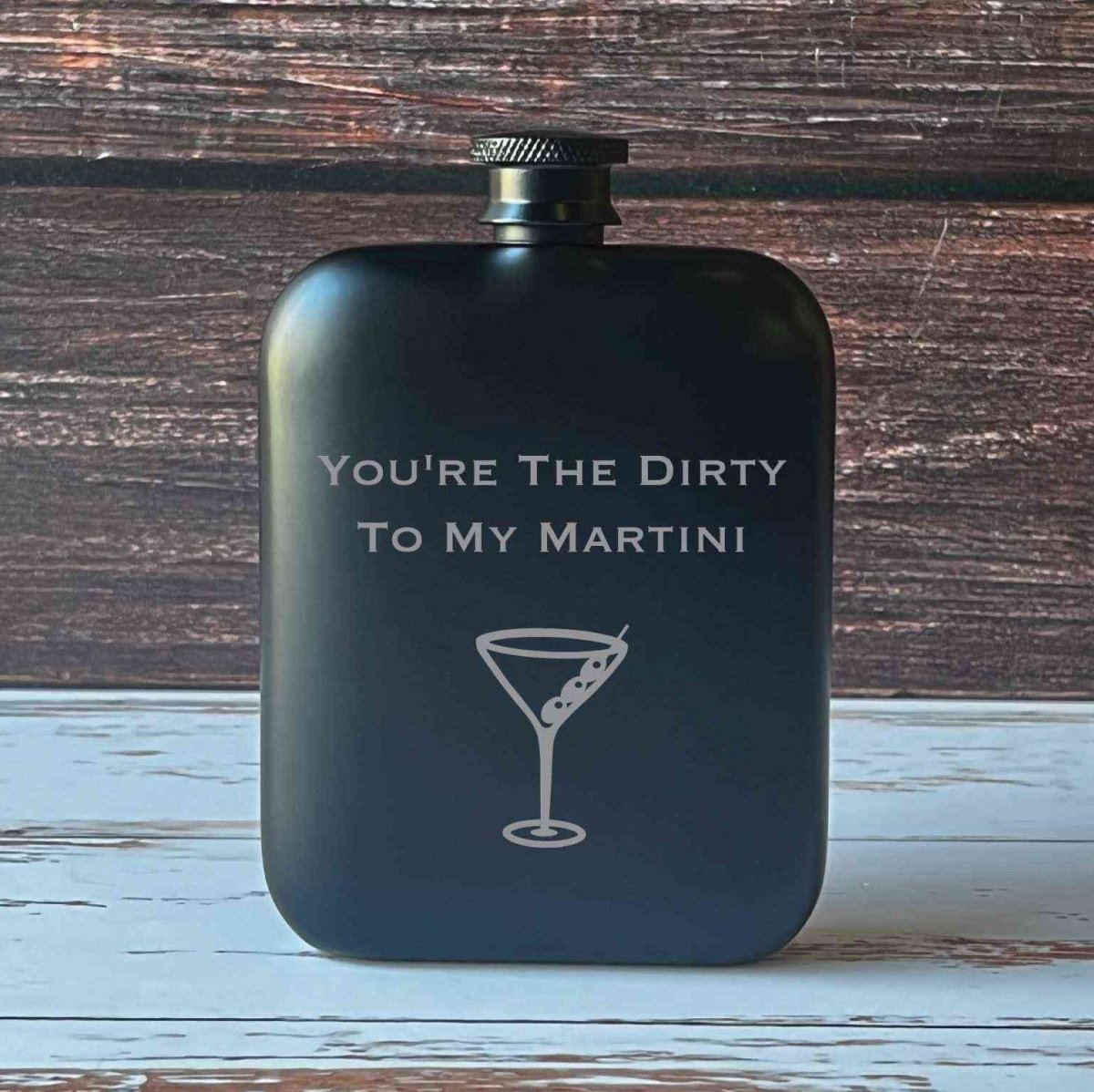 Unique Personalized Love At First Sip Customized Flask Gifts for Men by Groovy Guy