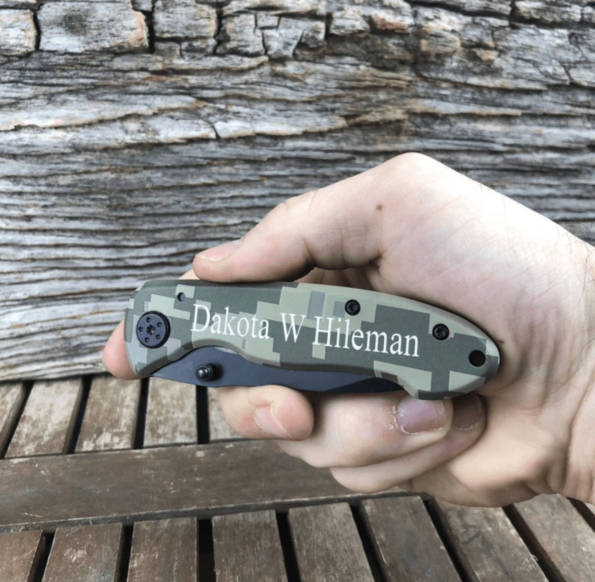 Unique Personalized Customizable Mens Pocket Knife Customized Knives Gifts for Men by Groovy Guy