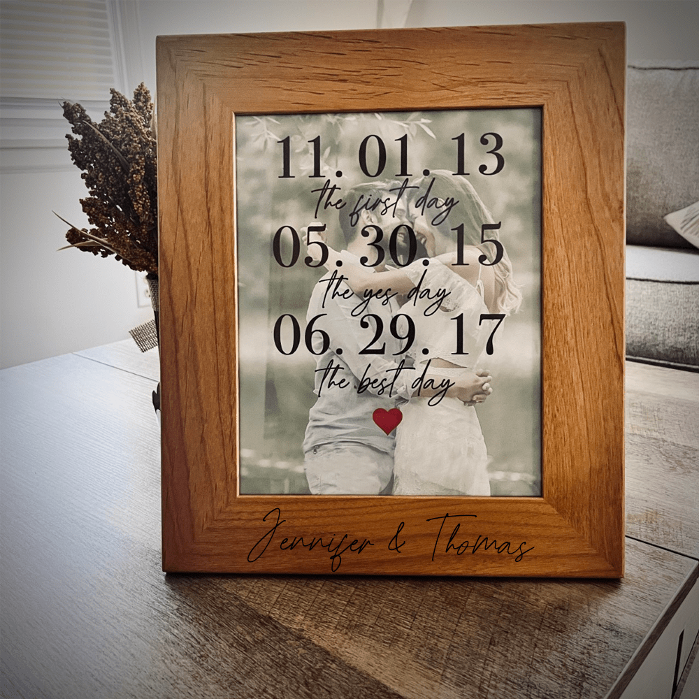 Unique Personalized Forever Frame Customized Picture Frame Gifts for Men by Groovy Guy