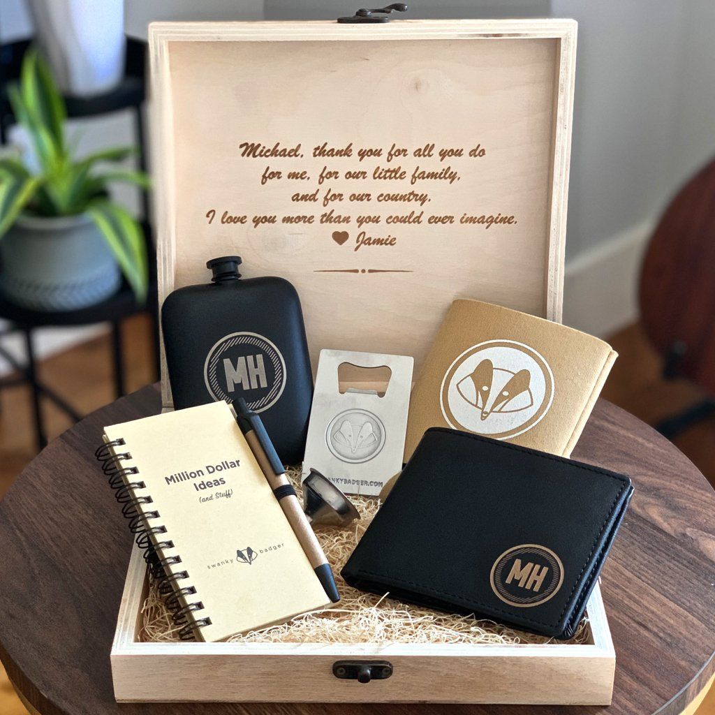 Unique Personalized All In One Gift Box Customized Gifts for Men by Groovy Guy