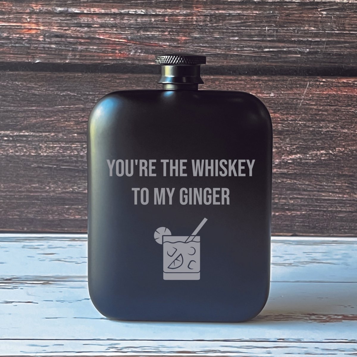 Unique Personalized Love At First Sip Customized Flask Gifts for Men by Groovy Guy