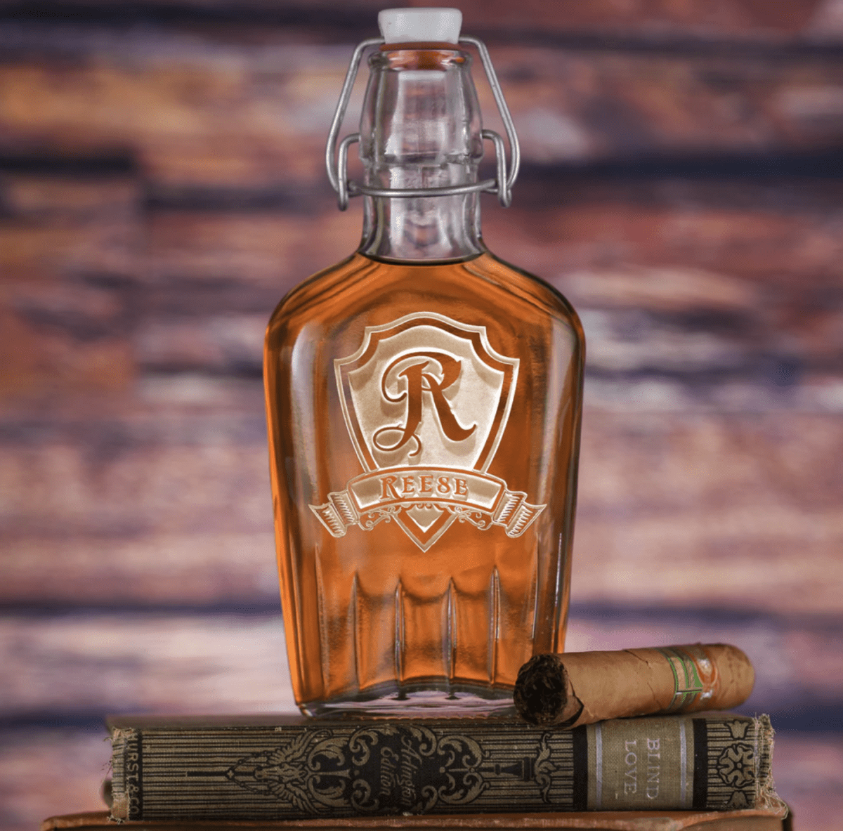 Personalized Glass Flask