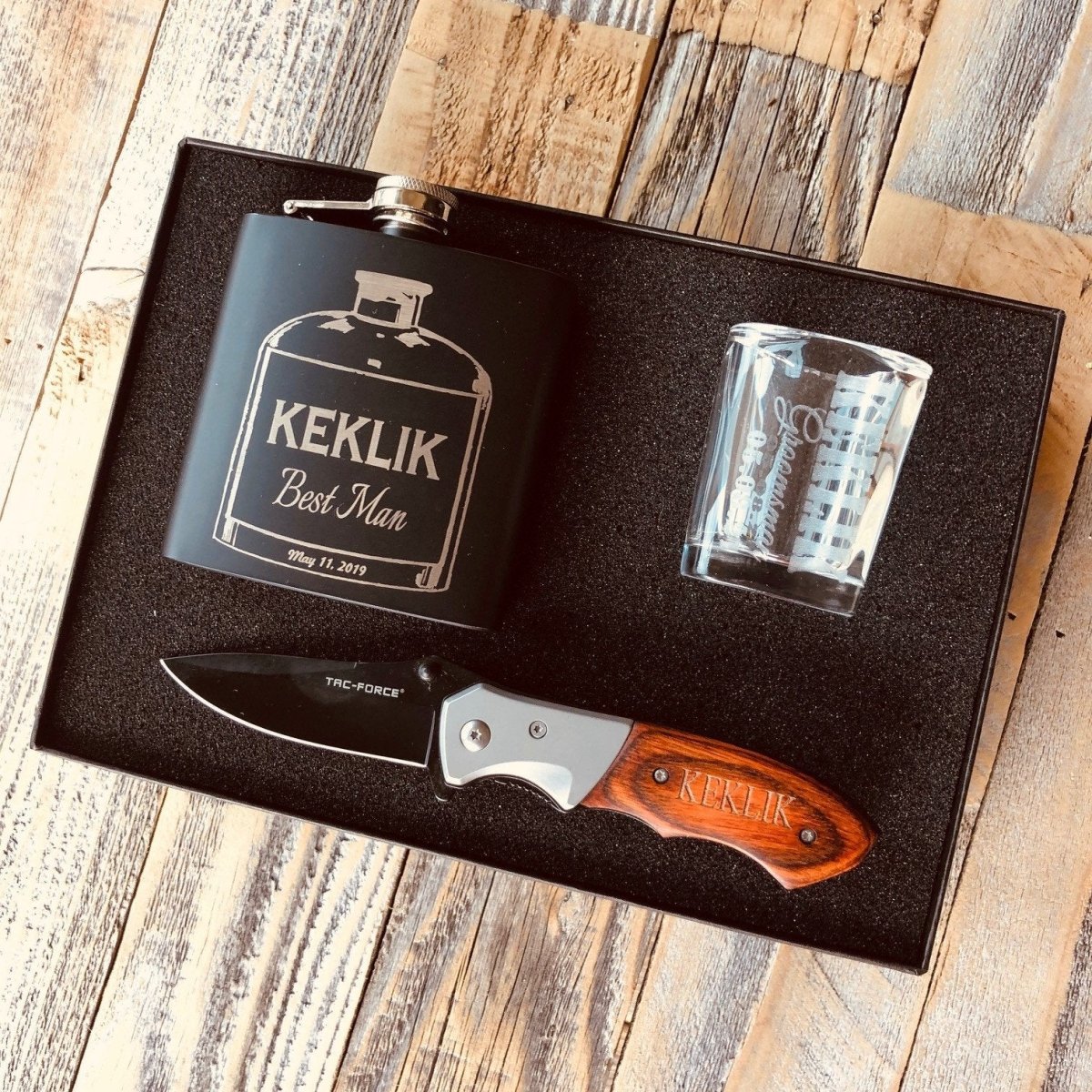 Unique Personalized Man Case Personalized Box Set Customized Groomsmen Gifts Gifts for Men by Groovy Guy