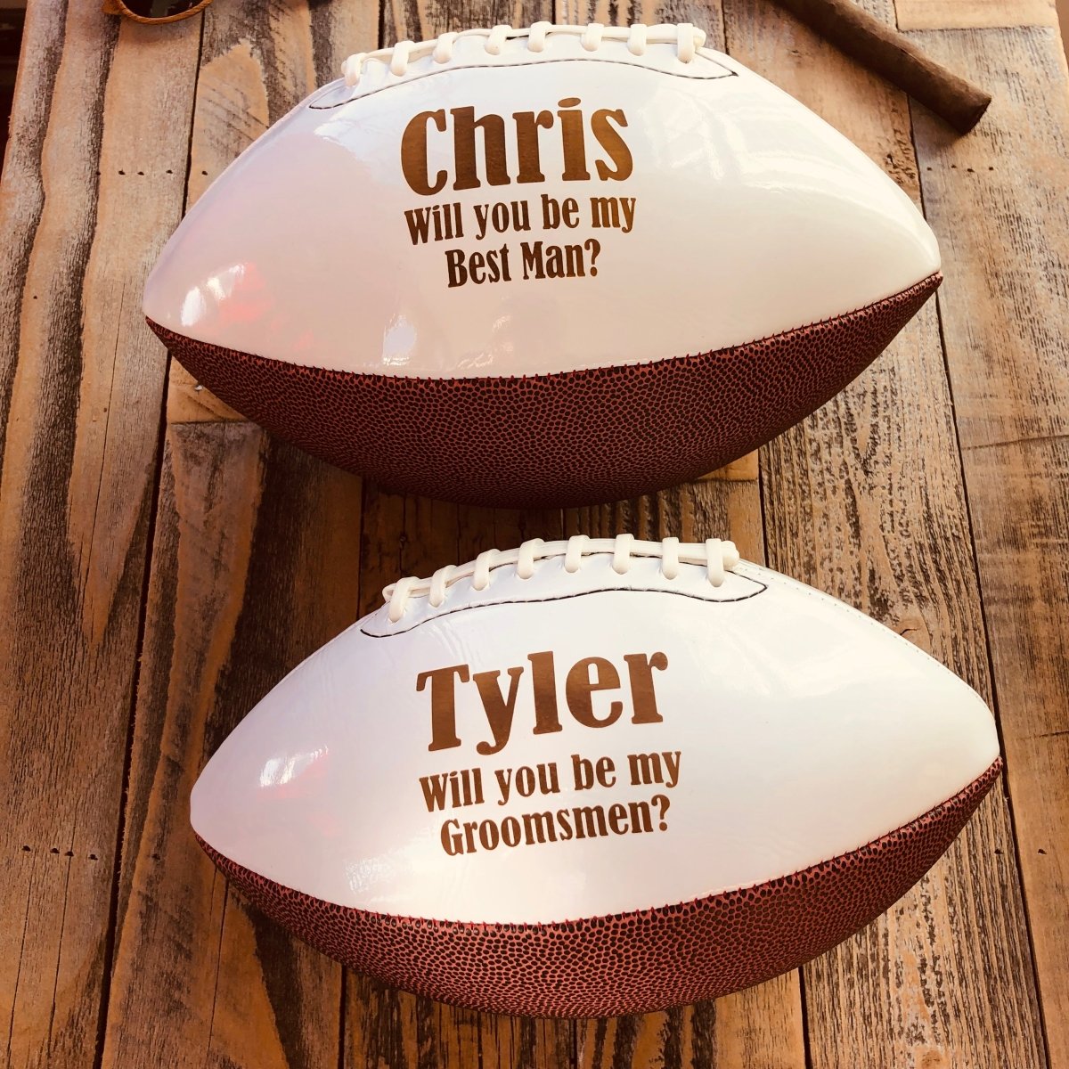 Unique Personalized Personalized Pigskin Customized Groomsmen Gifts Gifts for Men by Groovy Guy