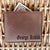 Engraved Brown Leather Wallet