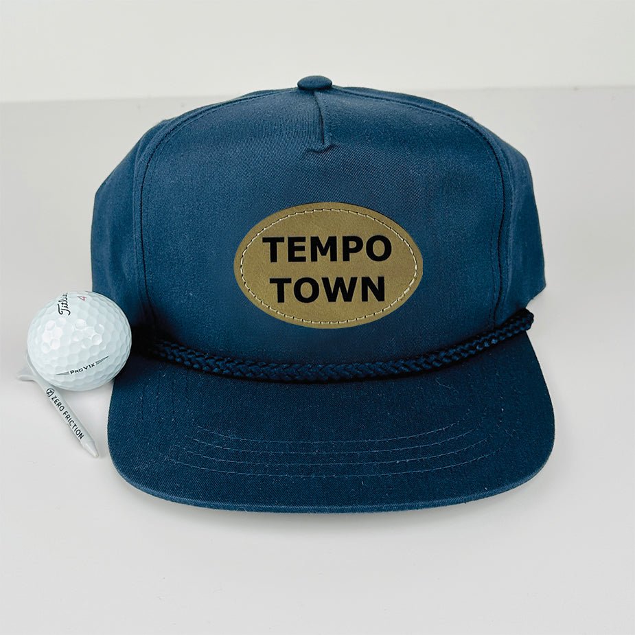 Unique Personalized Tempo Town Golf Hat Customized Golf Gifts for Men by Groovy Guy