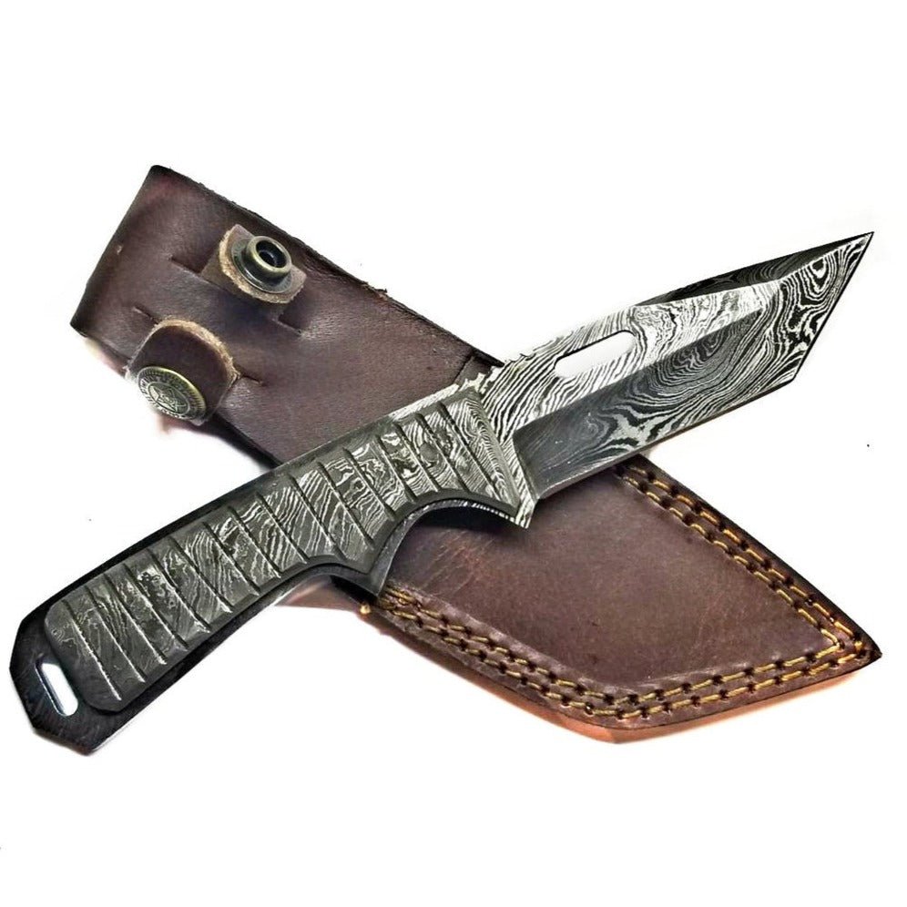 Unique Personalized Full Damascus Tanto Customized Damascus Knife Gifts for Men by Groovy Guy