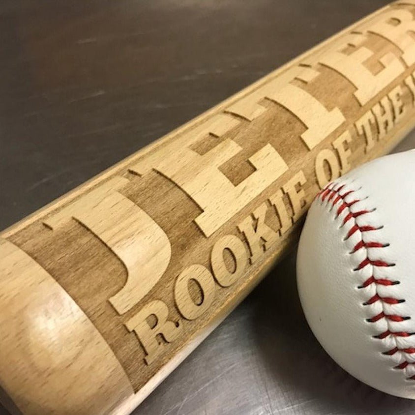 Custom engraved baseball bat gift for sports lovers