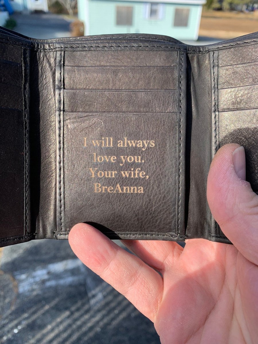 Unique Personalized Tri Fold Custom Wallet Customized Wallet Gifts for Men by Groovy Guy