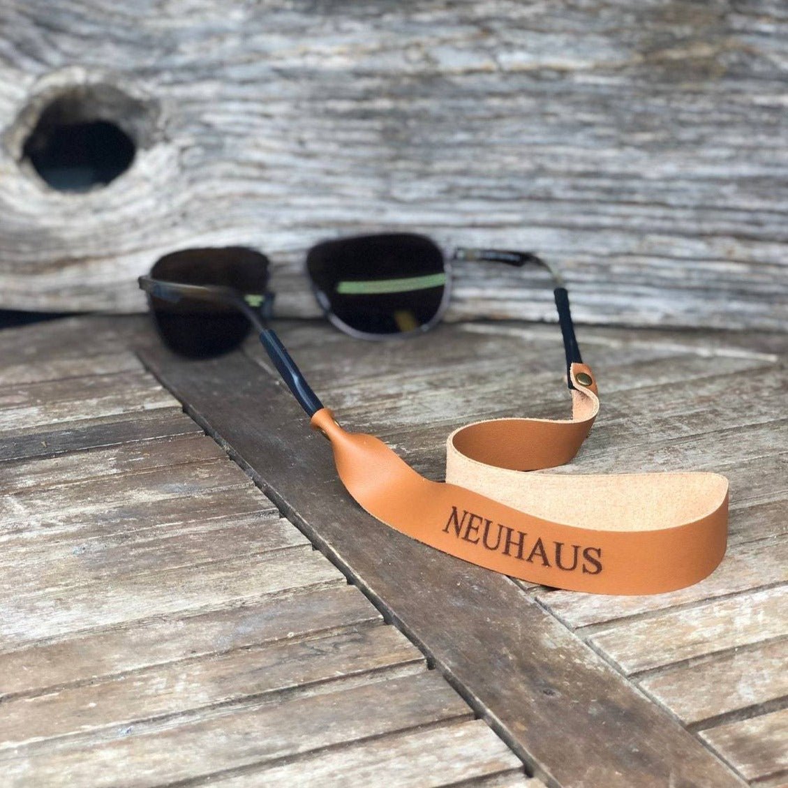 Unique Personalized Leather Glasses Holders Customized Sunglasses Gifts for Men by Groovy Guy