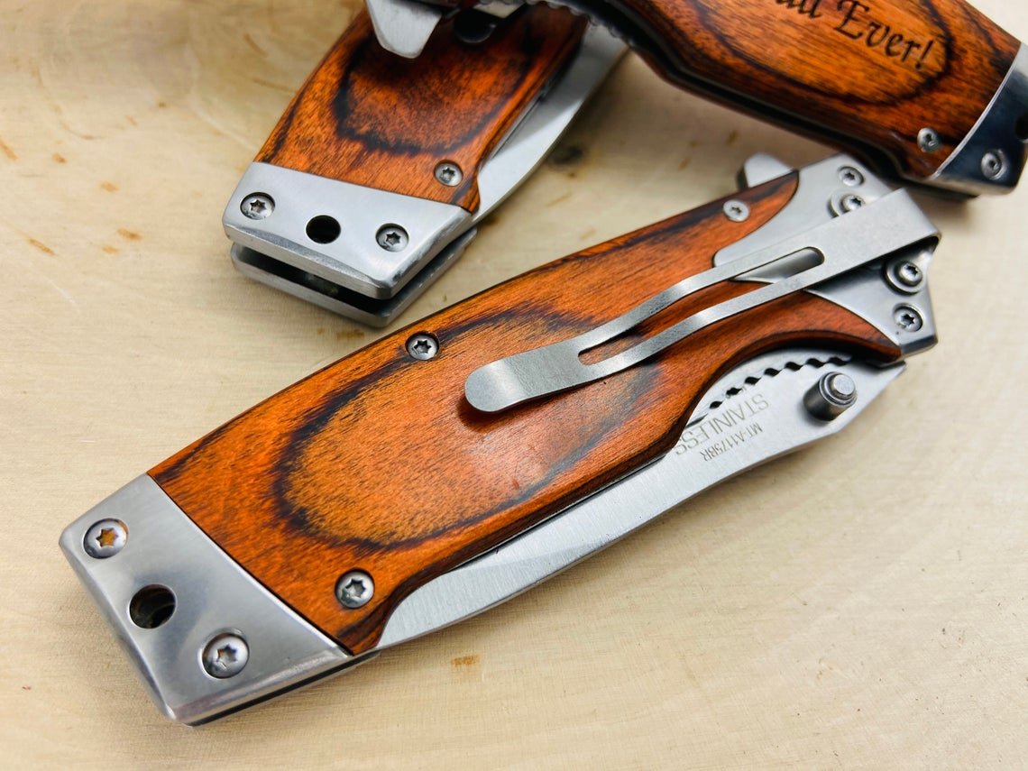 Unique Personalized Elite Custom Cutter Customized Knife Gifts for Men by Groovy Guy